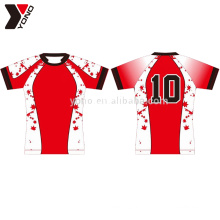 Specialized 100% Polyester benutzerdefinierte Rugby Fußball Trikot tragen
